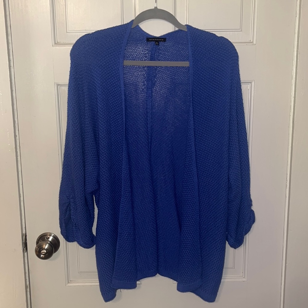 Staccato M/L woven cardigan, like new!